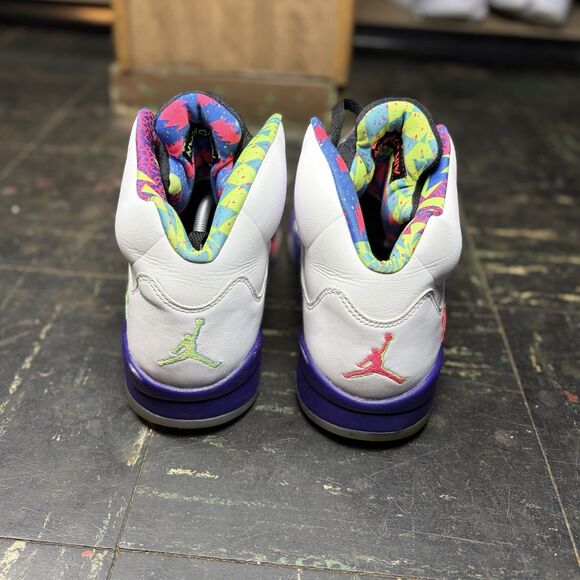 Air Jordan 5 Alternate Bel-Air Retro Size 10.5 Mens White Sneakers DB3335-100 - Picture 4 of 6